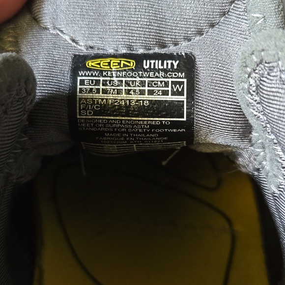 Women's keen steel toe safety shoes size 7 - Picture 4 of 4